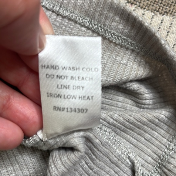 Baltic Born Henley Gray Button-Up drop shoulder long Sleeve Top size 2X - Picture 8 of 10